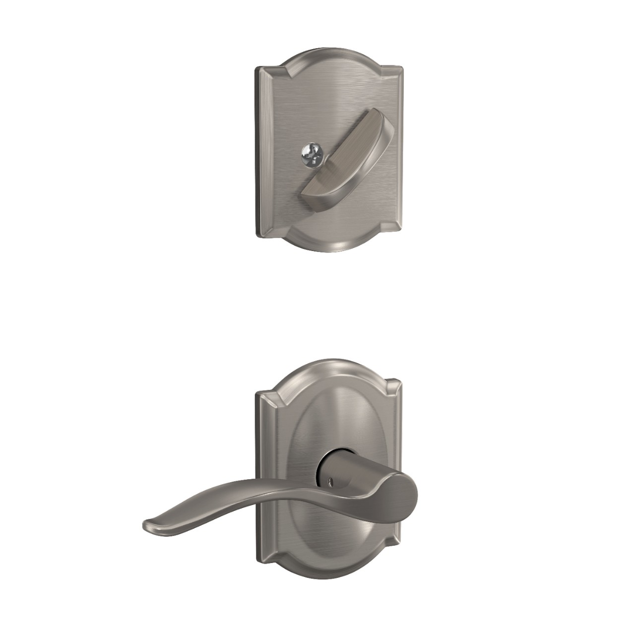 Inactive Handleset Interior with Pennant Lever