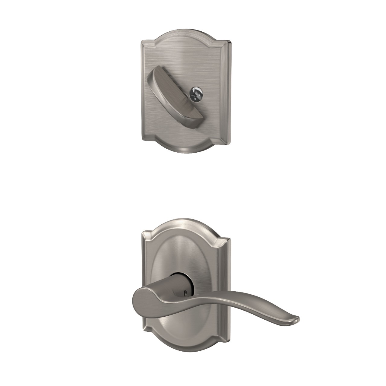 Inactive Handleset Interior with Pennant Lever
