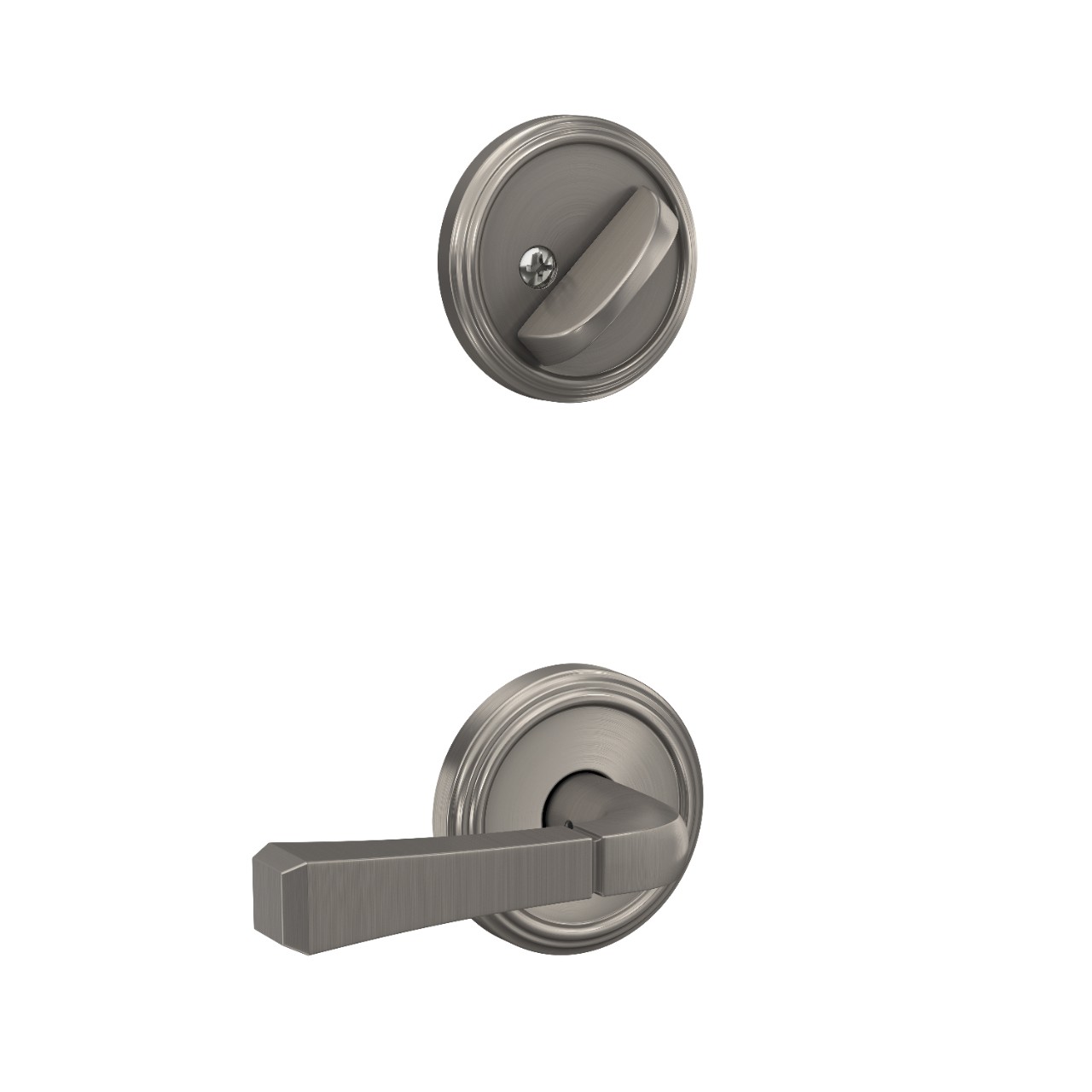 Inactive Handleset Interior with Rivington Lever