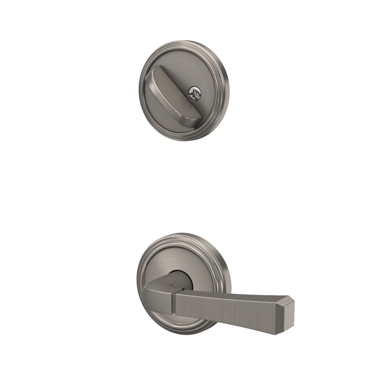 Inactive Handleset Interior with Rivington Lever