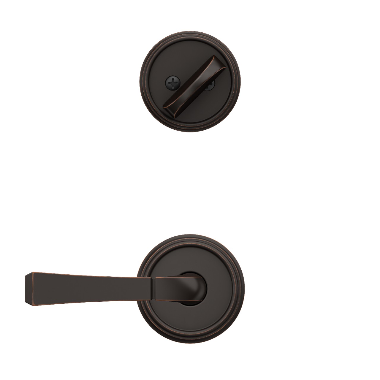 Inactive Handleset Interior with Rivington Lever