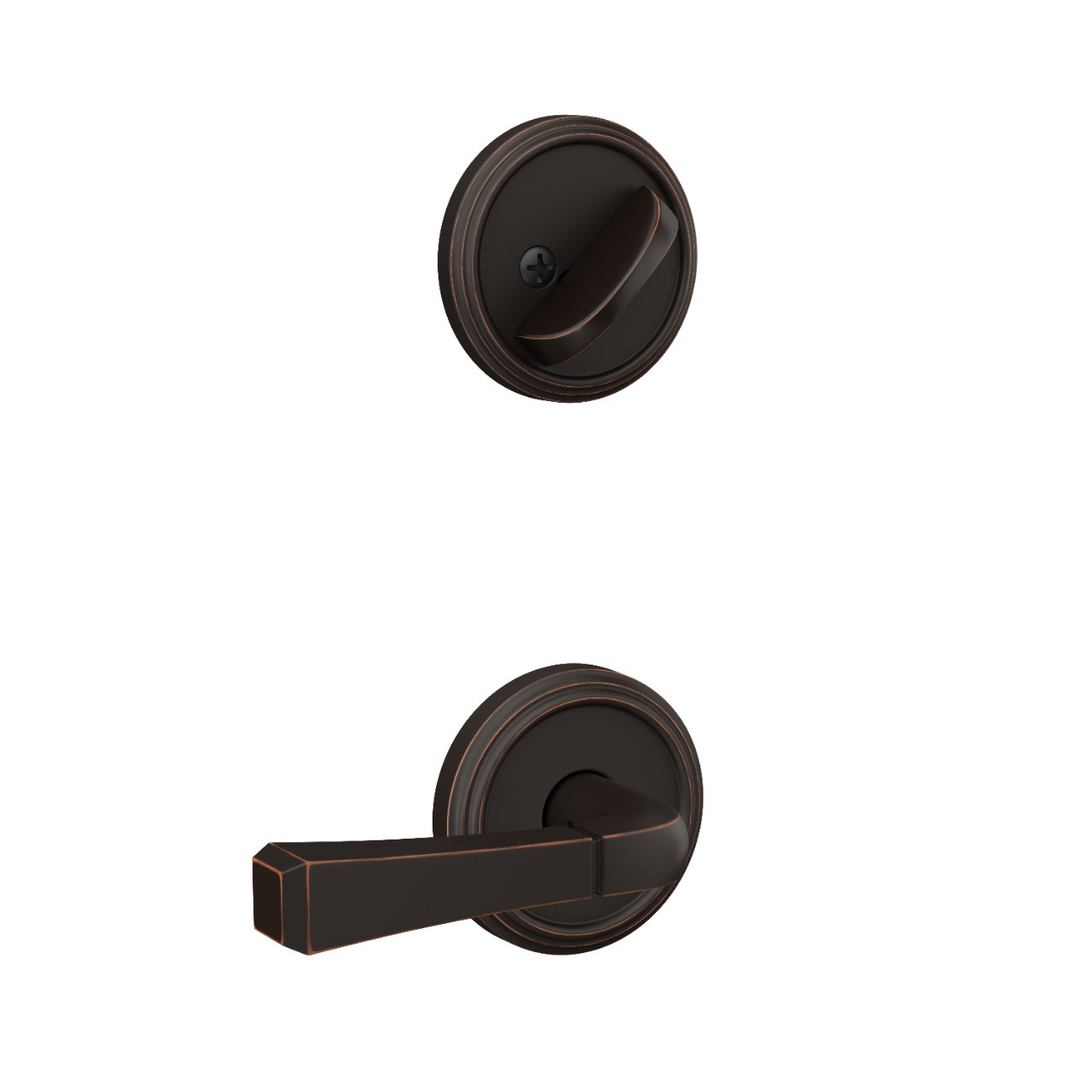 Inactive Handleset Interior with Rivington Lever