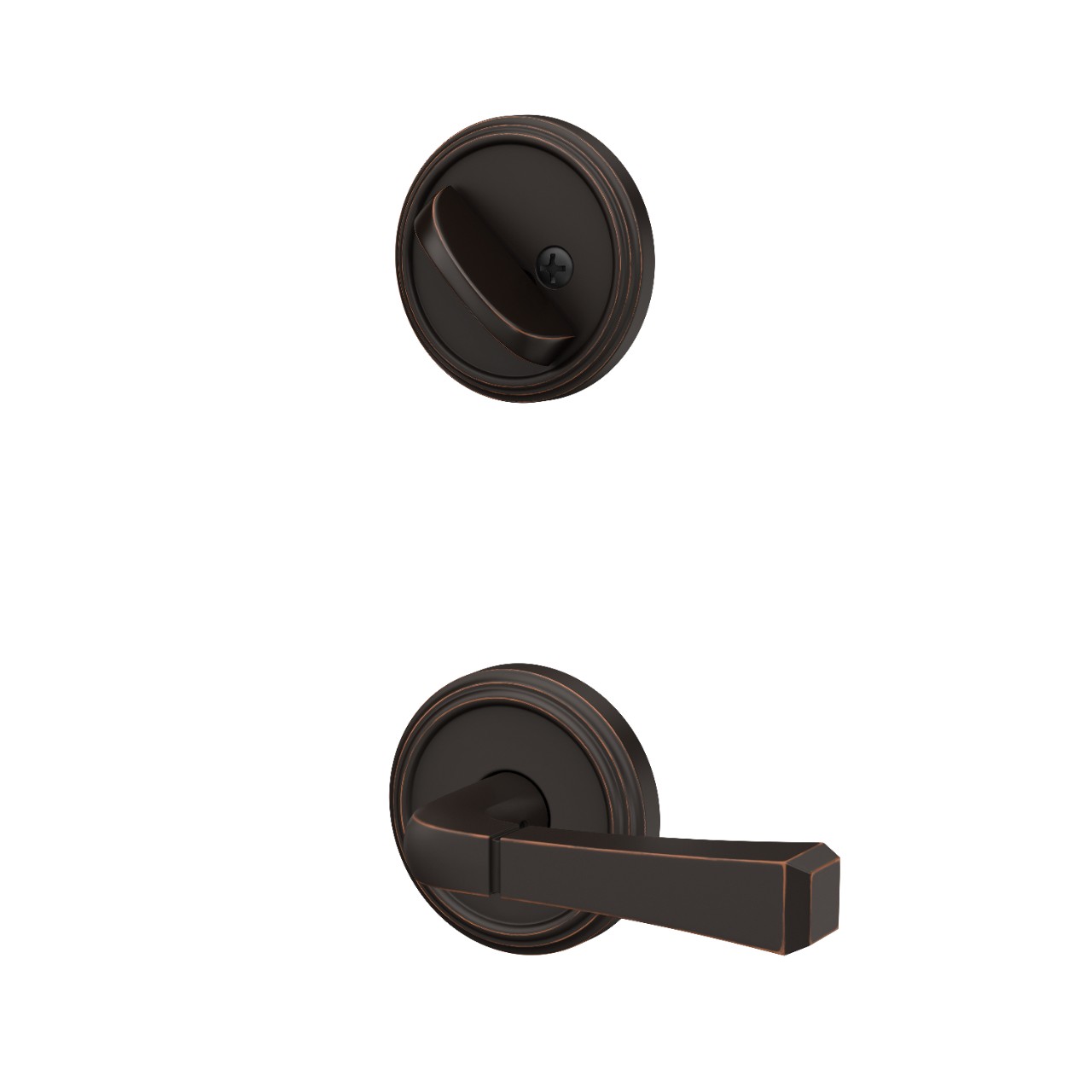 Inactive Handleset Interior with Rivington Lever