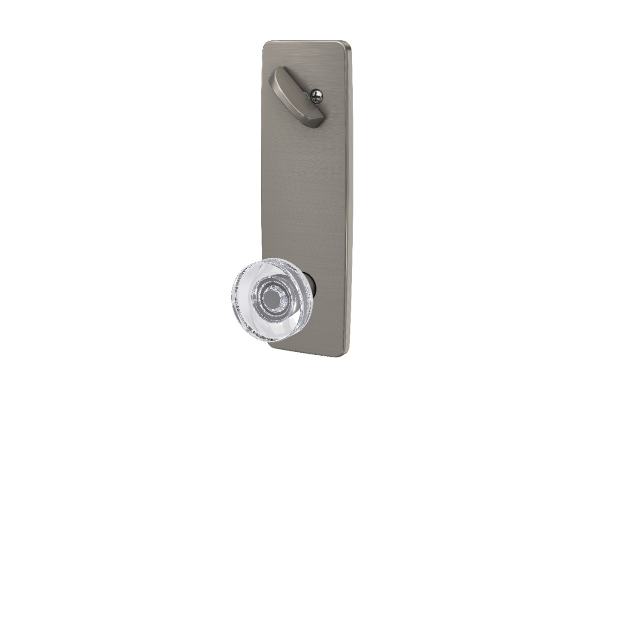 Greene 3/4 Trim Single Cylinder Handleset Interior with Dawes Glass Knob