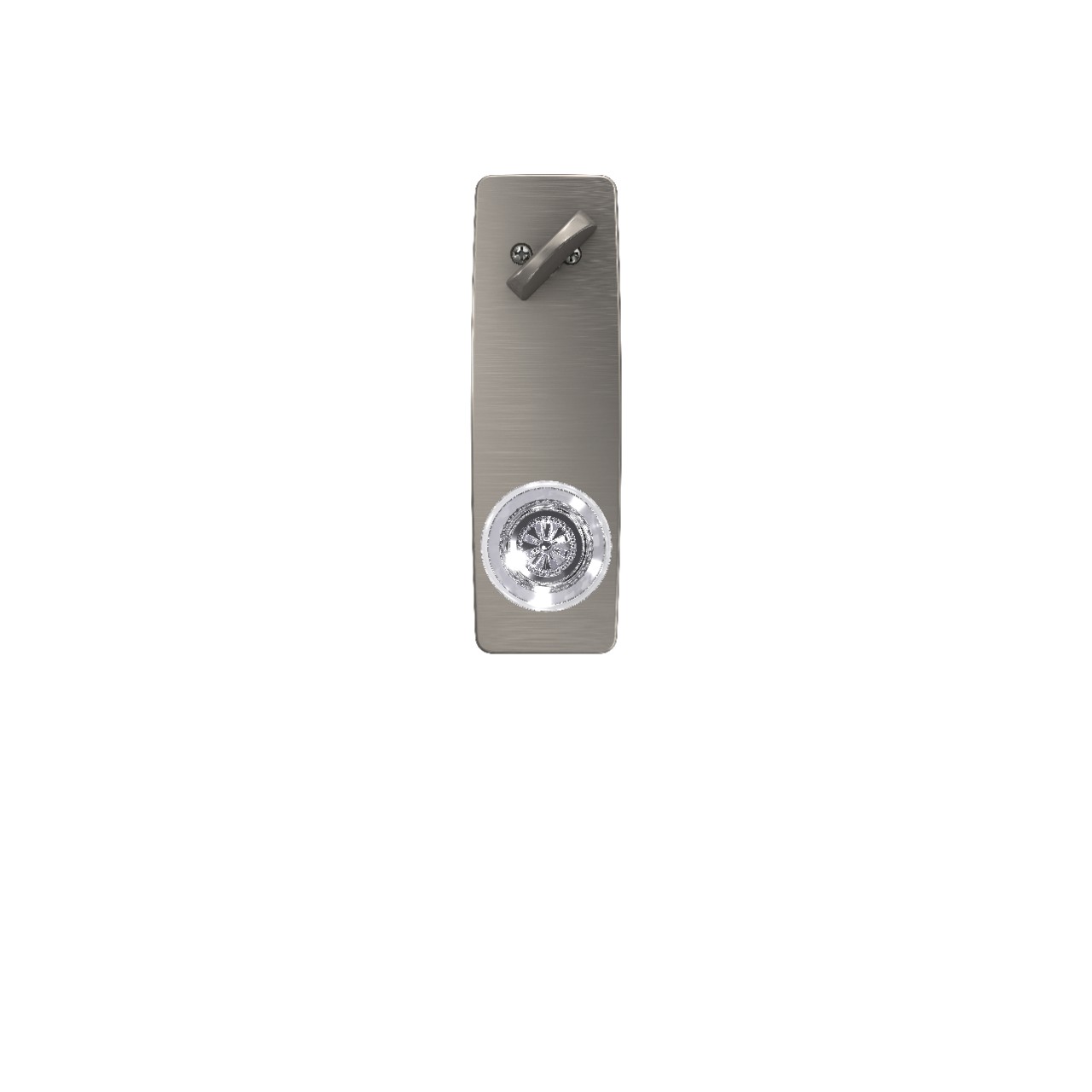 Greene 3/4 Trim Single Cylinder Handleset Interior with Hobson Glass Knob
