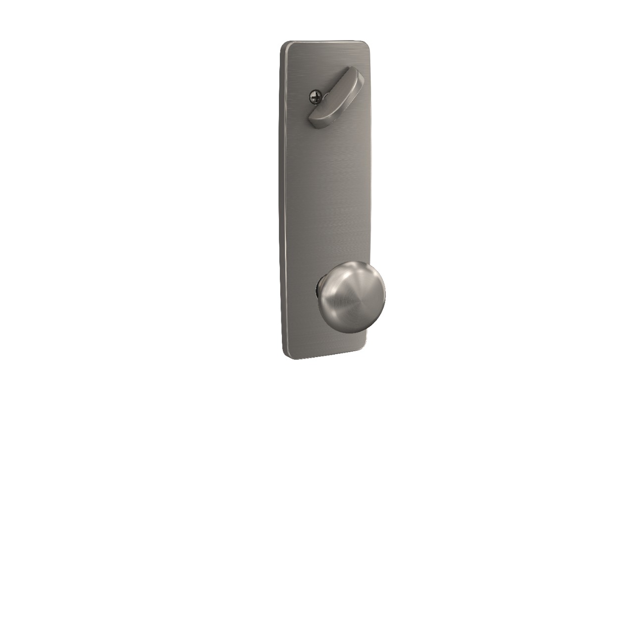 Greene 3/4 Trim Single Cylinder Handleset Interior with Plymouth Knob