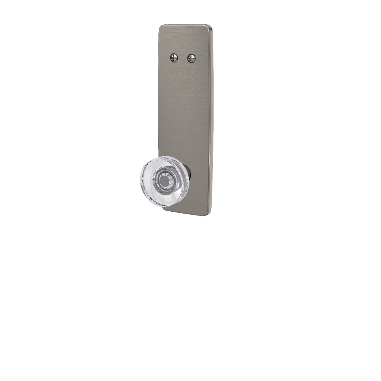 Greene 3/4 Trim Inactive Handleset Interior with Dawes Glass Knob