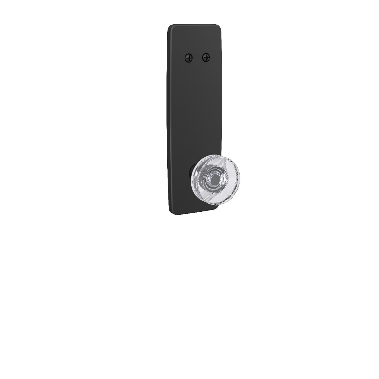 Greene 3/4 Trim Inactive Handleset Interior with Dawes Glass Knob