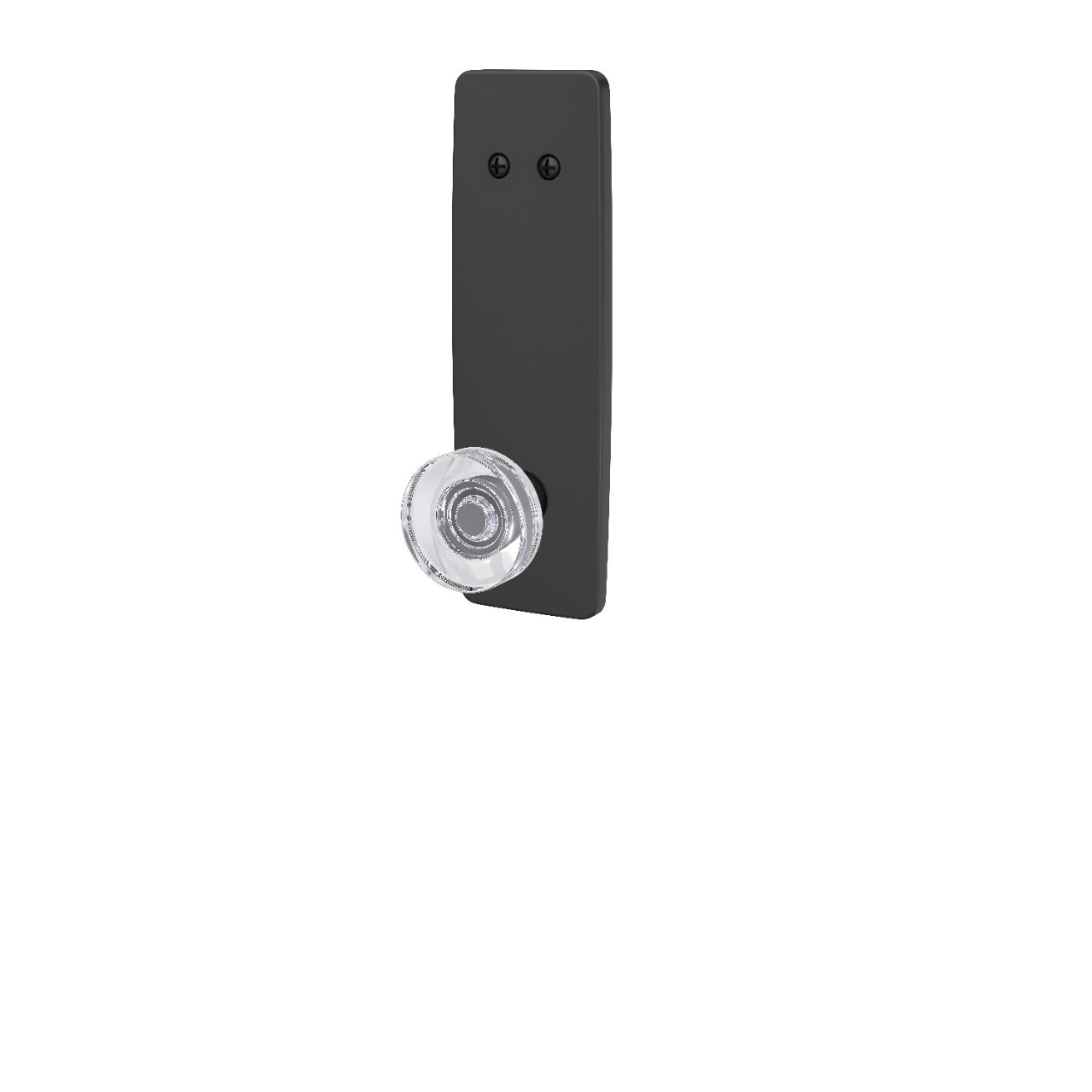Greene 3/4 Trim Inactive Handleset Interior with Dawes Glass Knob