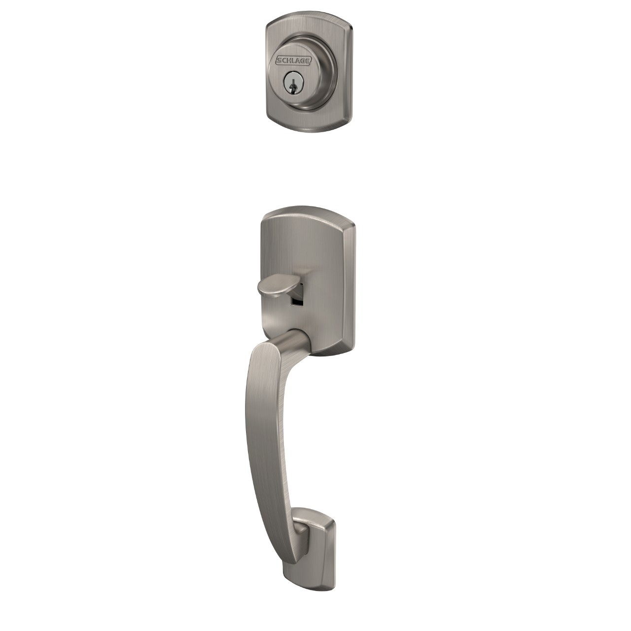 Custom Greenwich Single Cylinder Handleset Exterior