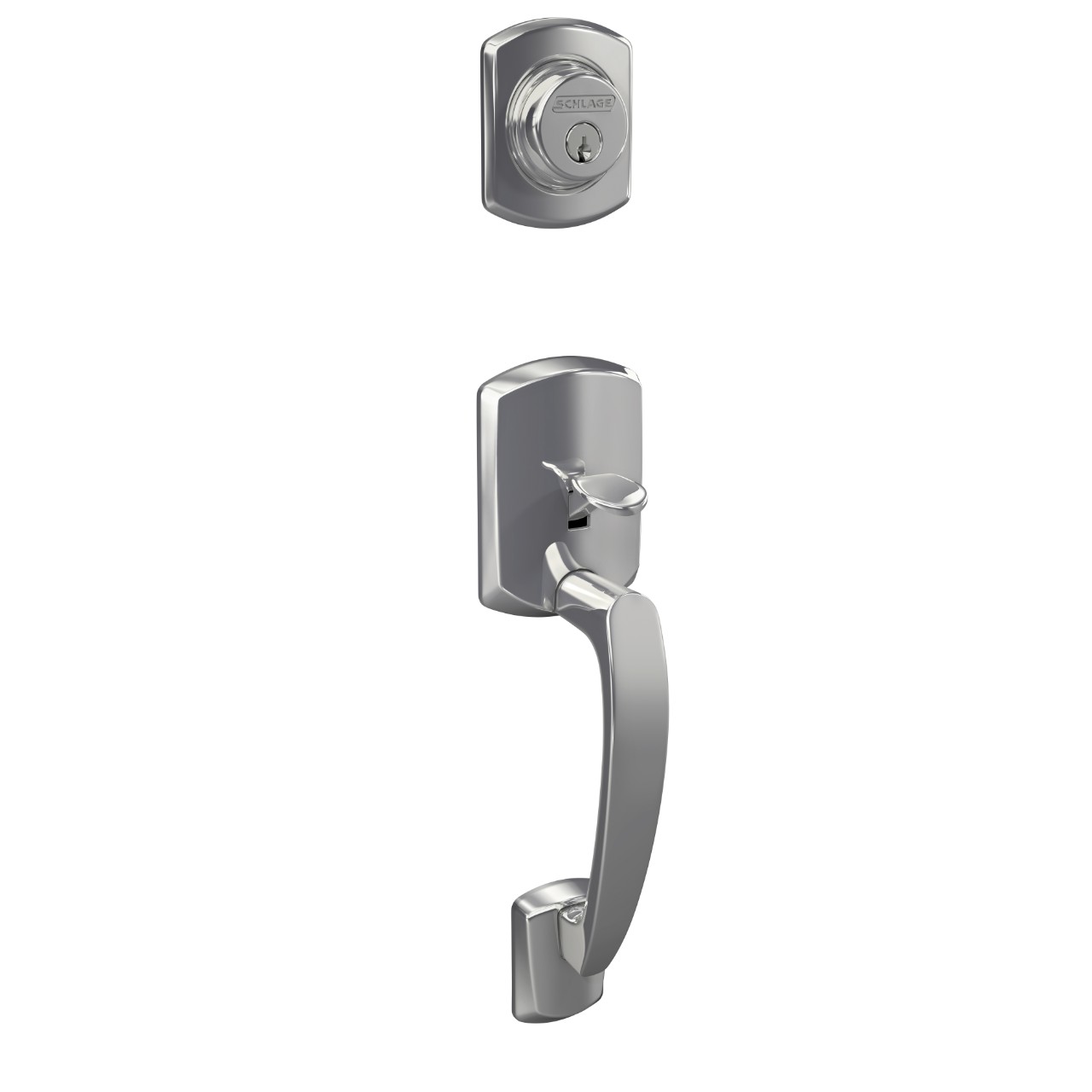Custom Greenwich Single Cylinder Handleset Exterior