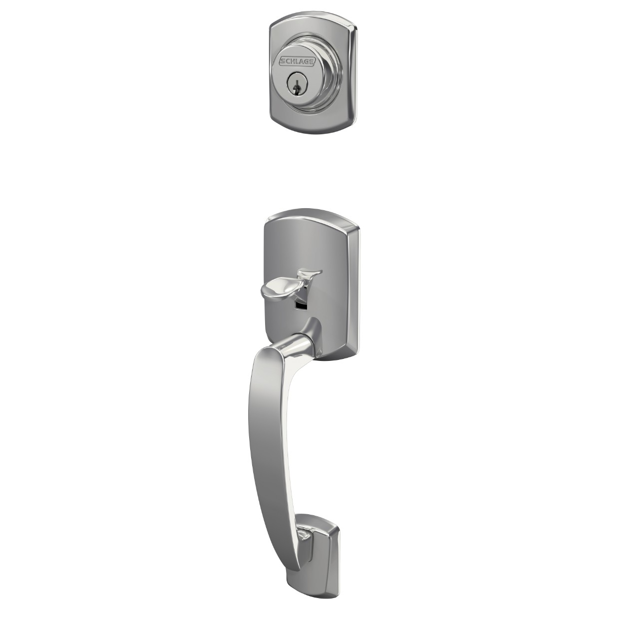Custom Greenwich Single Cylinder Handleset Exterior