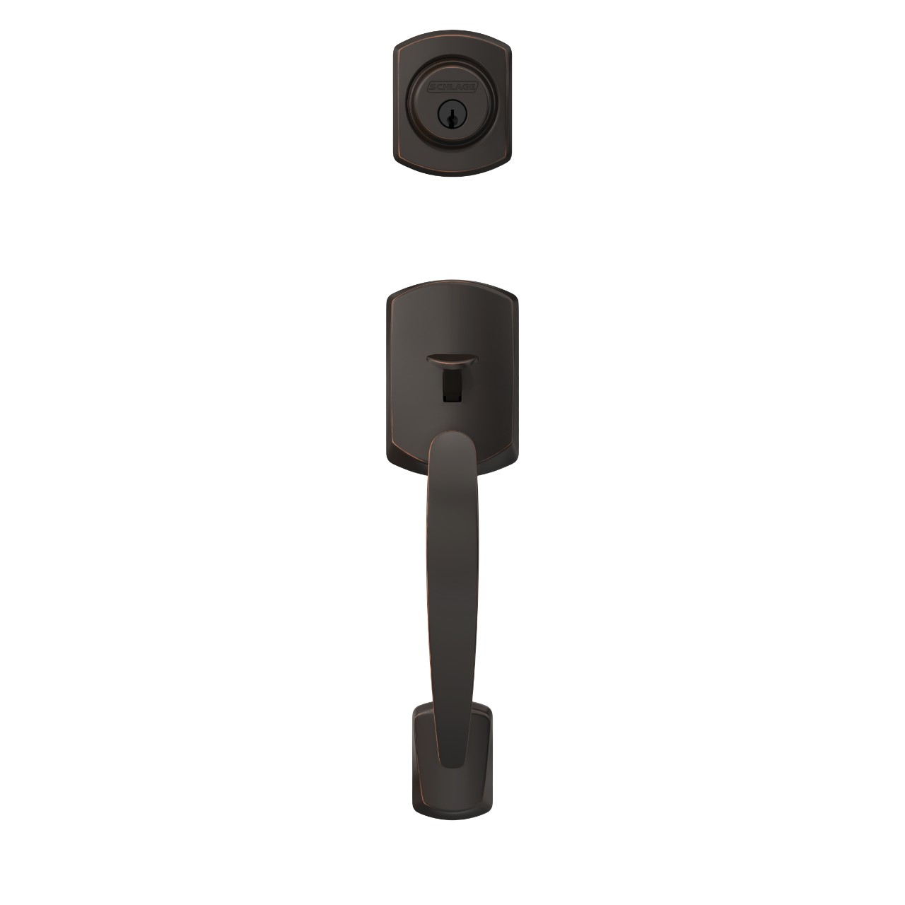 Custom Greenwich Single Cylinder Handleset Exterior