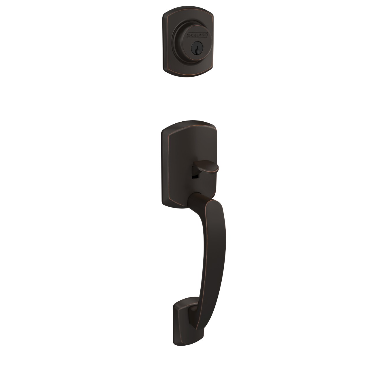 Custom Greenwich Single Cylinder Handleset Exterior