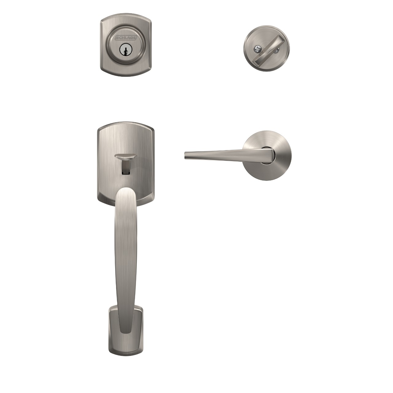 Custom Single Cylinder Handleset and Eller Lever with Kinsler Trim