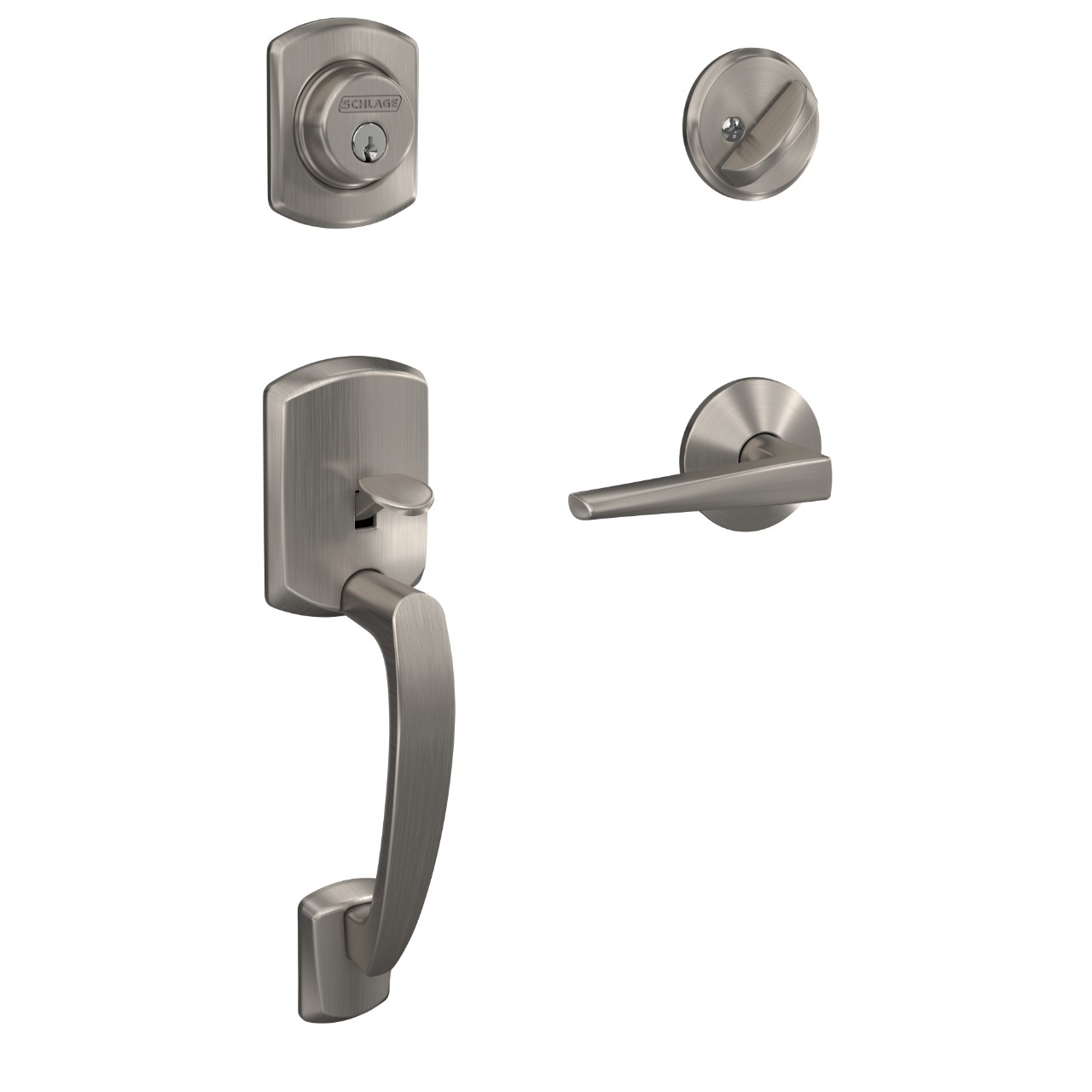 Custom Single Cylinder Handleset and Eller Lever with Kinsler Trim