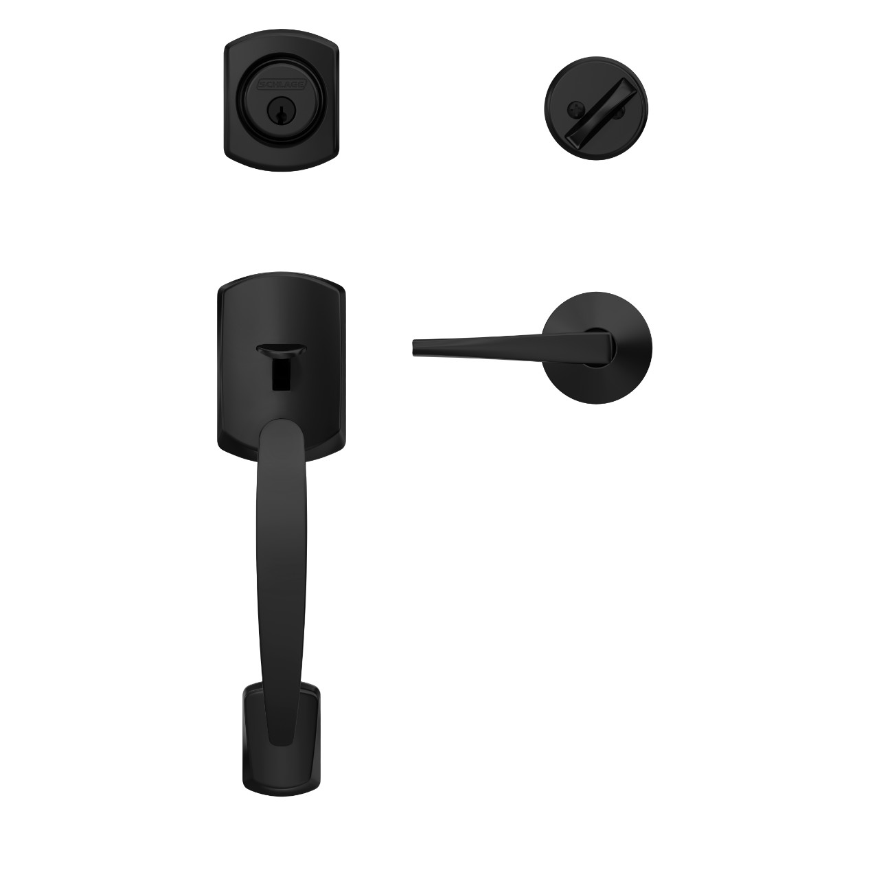 Custom Single Cylinder Handleset and Eller Lever with Kinsler Trim