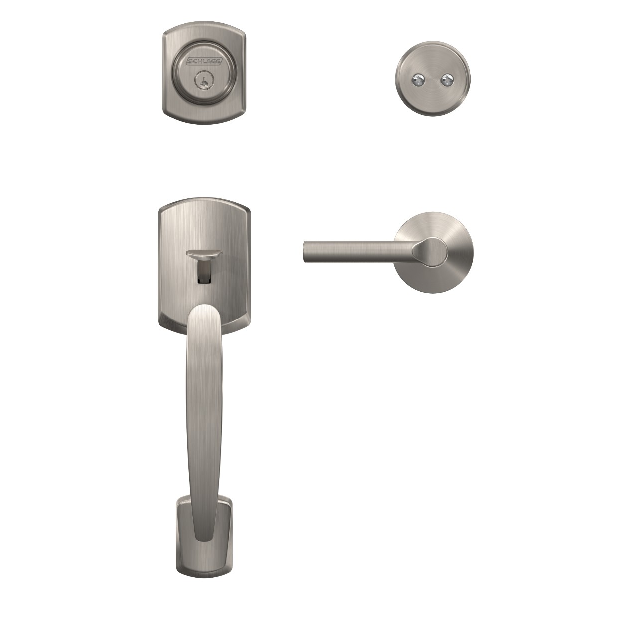 Custom Inactive Handleset and Broadway Lever with Kinsler Trim