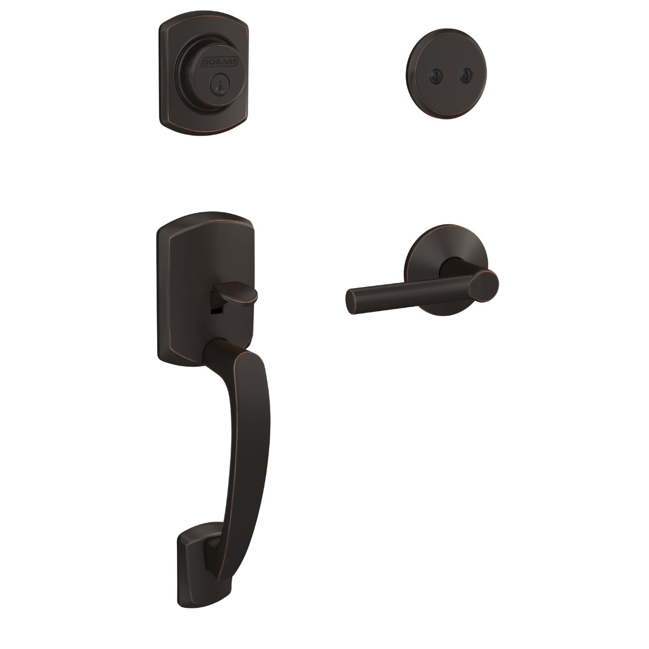Custom Inactive Handleset and Broadway Lever with Kinsler Trim