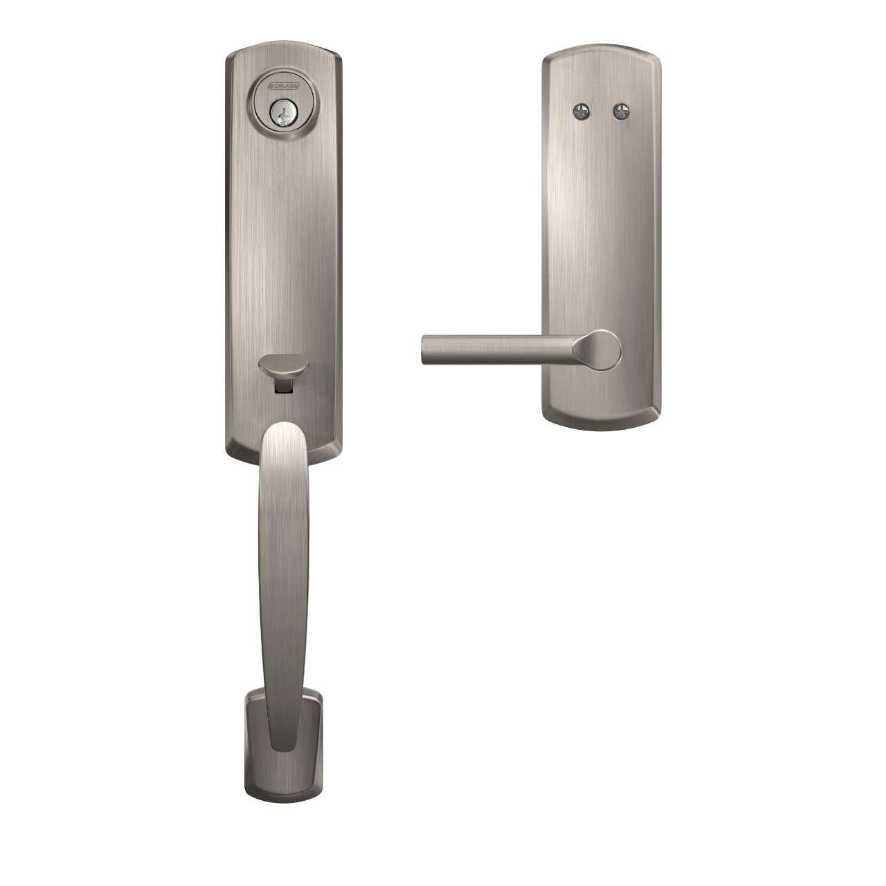 Custom 3/4 trim Inactive Handleset and Broadway Lever with Greenwich Trim
