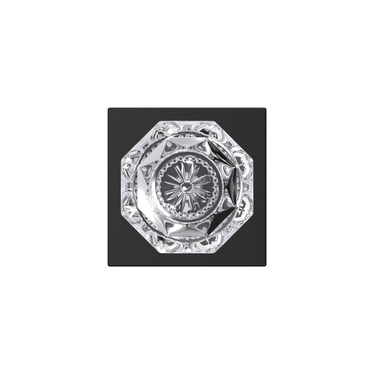Custom Alexandria Glass Non-Turning Knob
