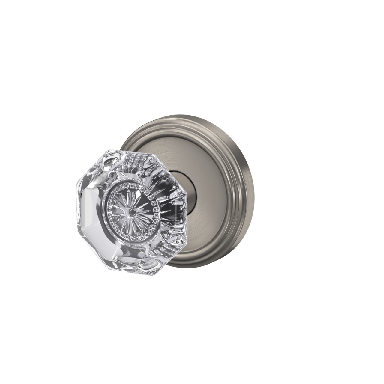 Custom Alexandria Glass Knob Hall-Closet and Bed-Bath Lock