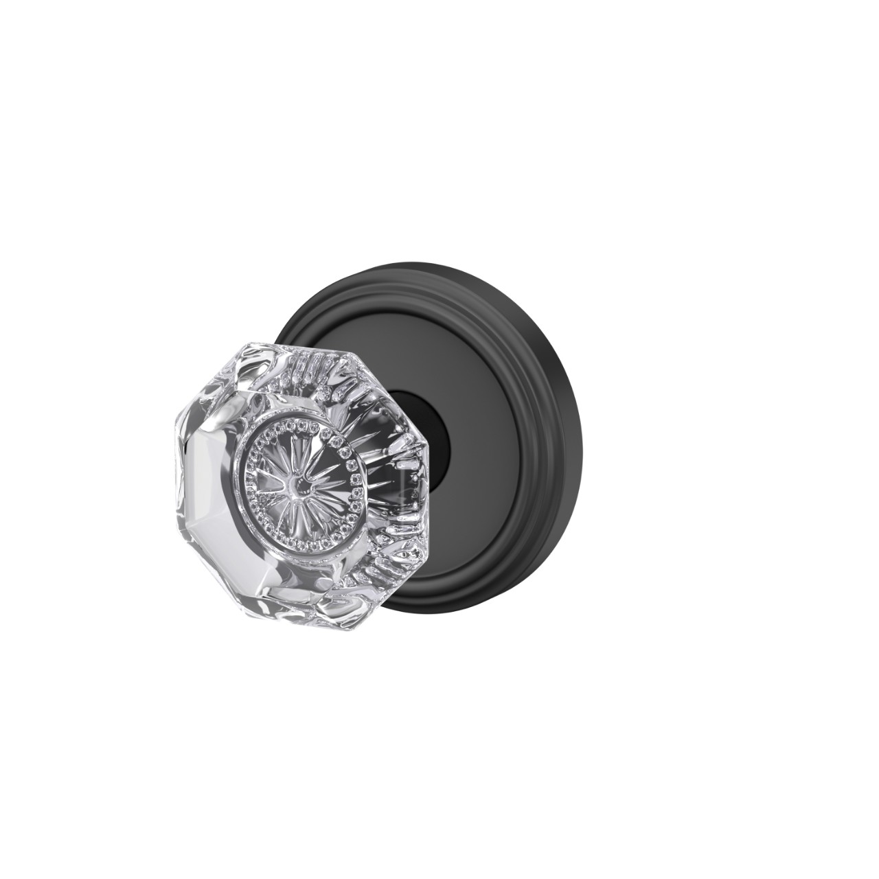Custom Alexandria Glass Knob Hall-Closet and Bed-Bath Lock