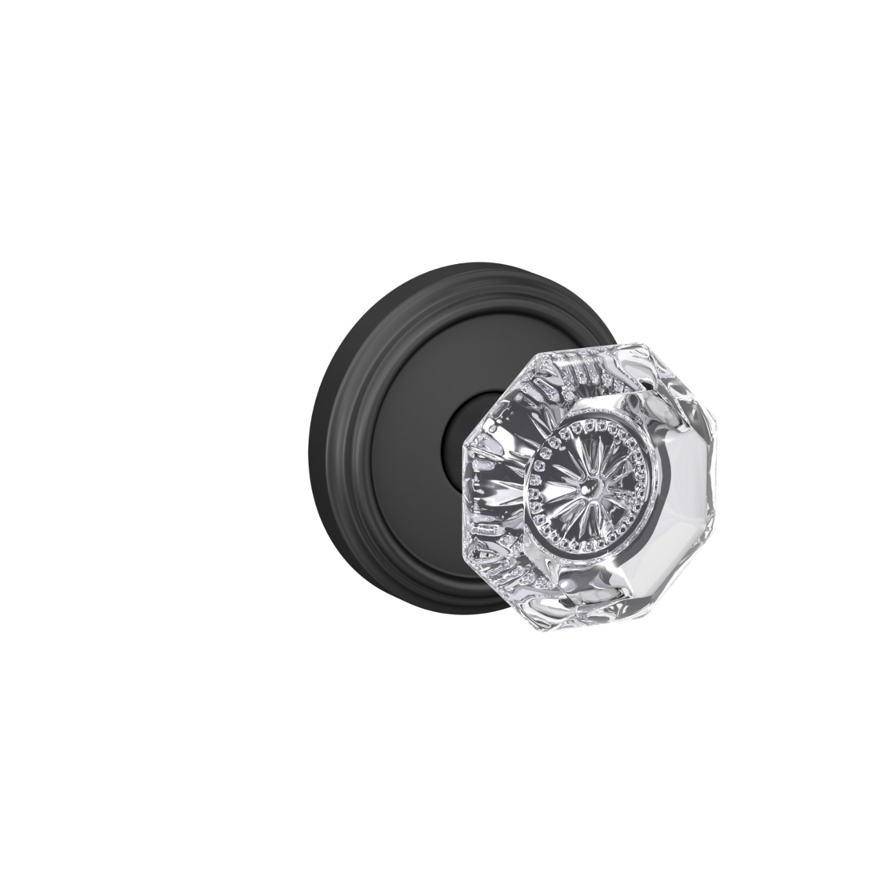 Custom Alexandria Glass Knob Hall-Closet and Bed-Bath Lock