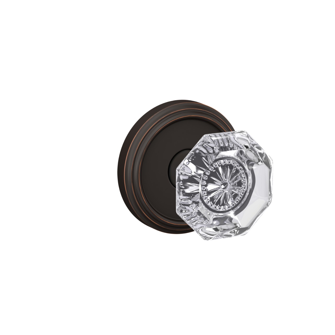 Custom Alexandria Glass Knob Hall-Closet and Bed-Bath Lock