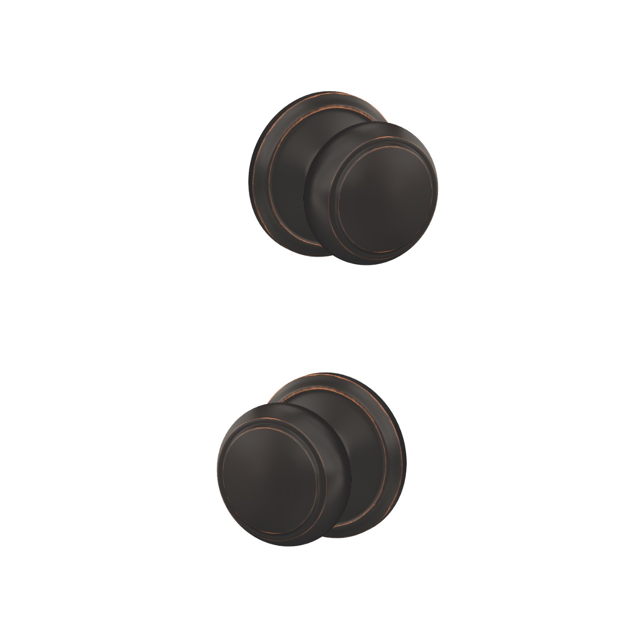 Custom Andover Knob Combined Interior Hall-Closet and Bed-Bath Lock