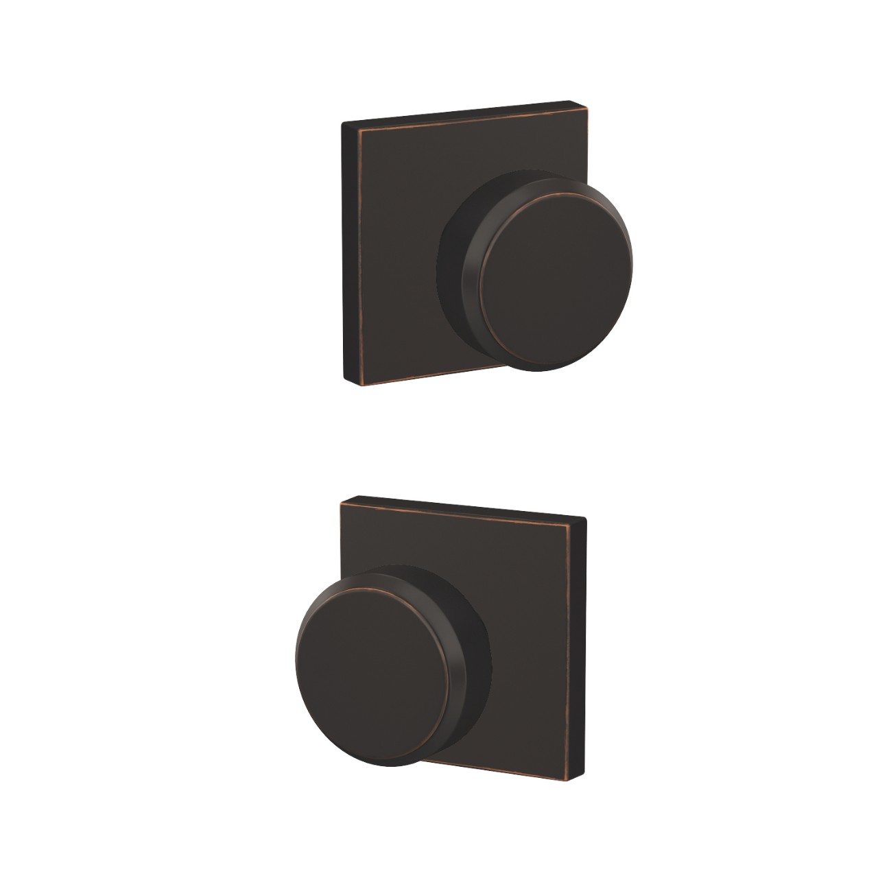 Custom Bowery Knob Combined Interior Hall-Closet and Bed-Bath Lock
