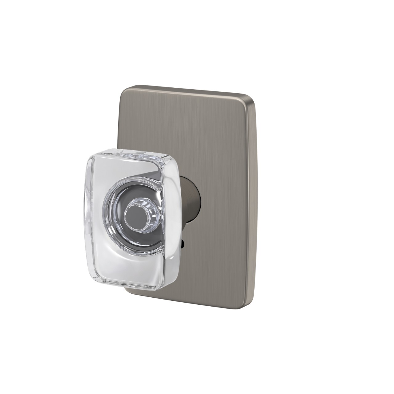 Custom Caine Hall-Closet and Bed-Bath Lock Glass Knob