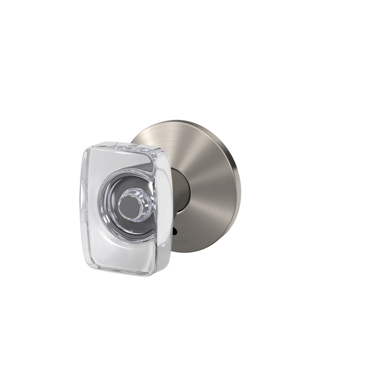 Custom Caine Hall-Closet and Bed-Bath Lock Glass Knob