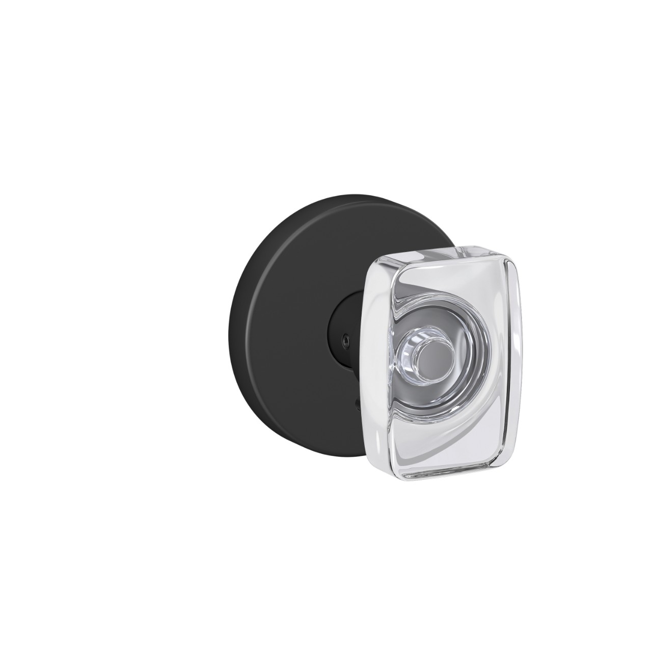 Custom Caine Hall-Closet and Bed-Bath Lock Glass Knob