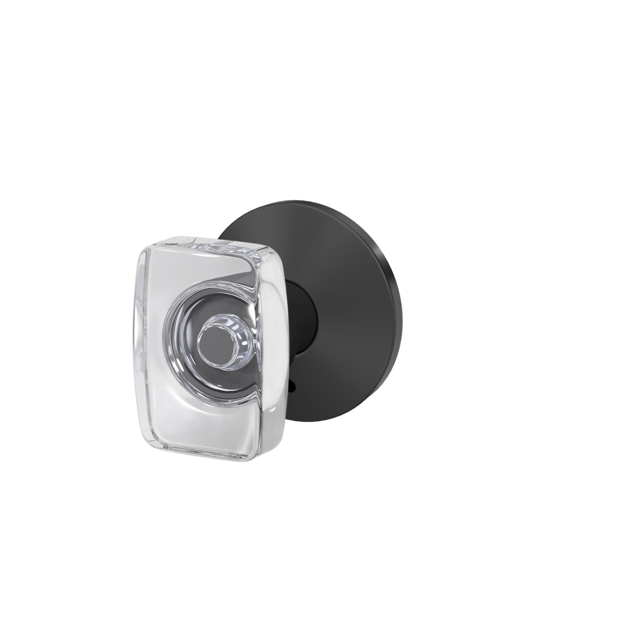 Custom Caine Hall-Closet and Bed-Bath Lock Glass Knob