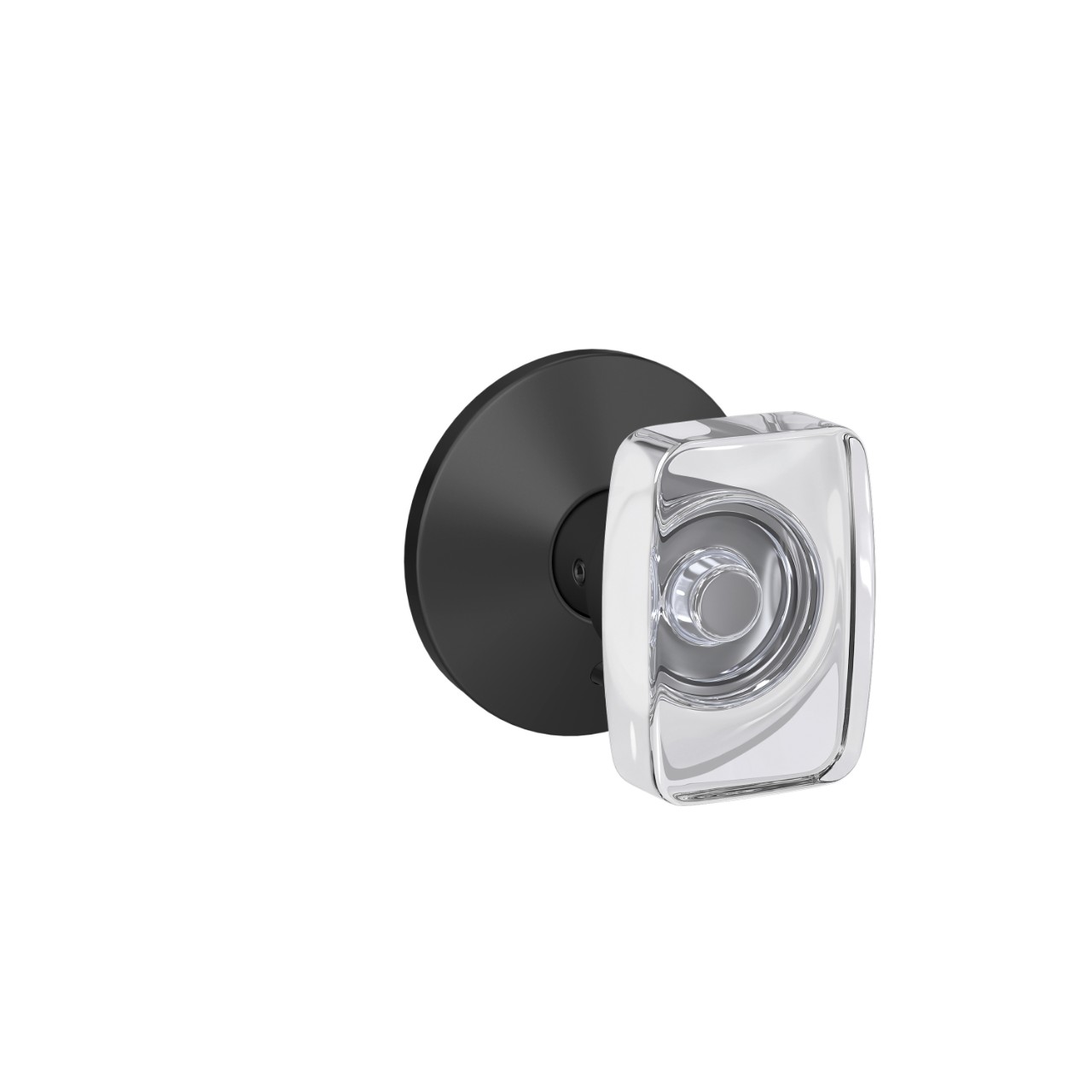 Custom Caine Hall-Closet and Bed-Bath Lock Glass Knob