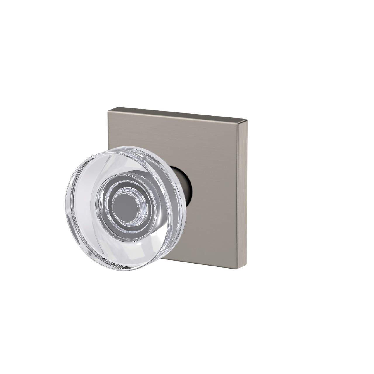 Custom Dawes Glass Knob Hall-Closet and Bed-Bath Lock