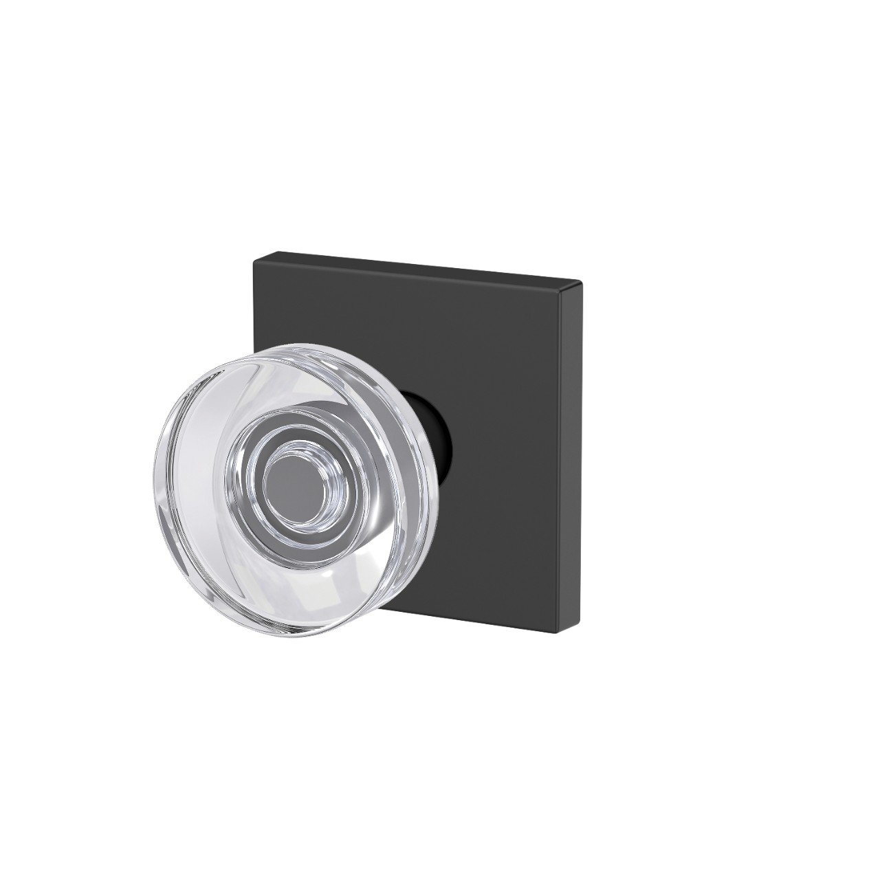 Custom Dawes Glass Knob Hall-Closet and Bed-Bath Lock
