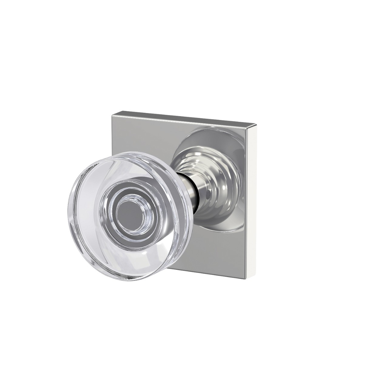 Custom Dawes Glass Knob Hall-Closet and Bed-Bath Lock