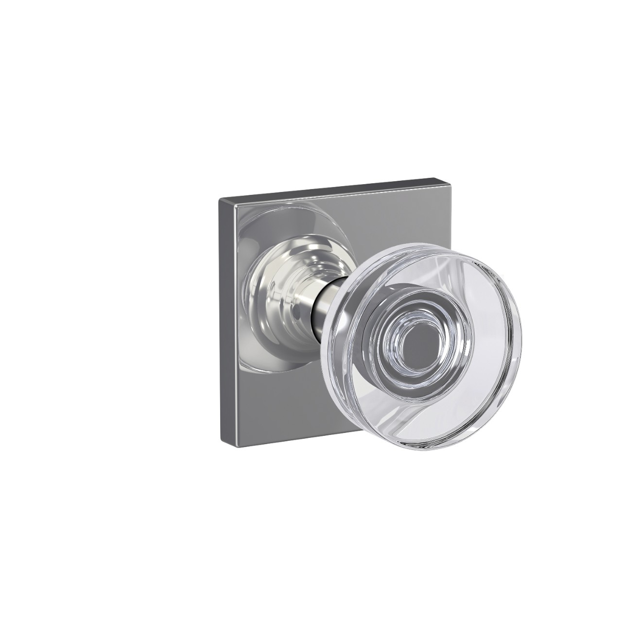 Custom Dawes Glass Knob Hall-Closet and Bed-Bath Lock