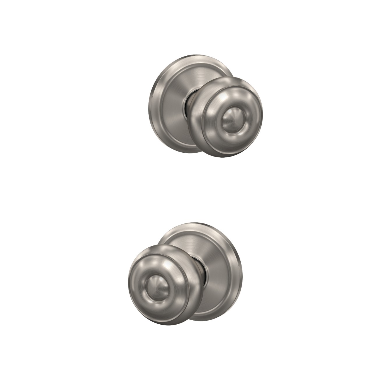 Custom Georgian Knob Combined Interior Hall-Closet and Bed-Bath Lock