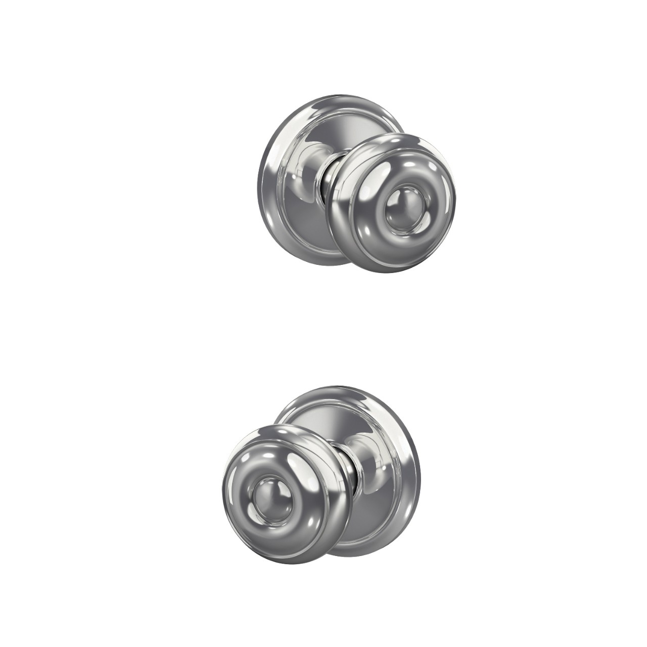 Custom Georgian Knob Combined Interior Hall-Closet and Bed-Bath Lock