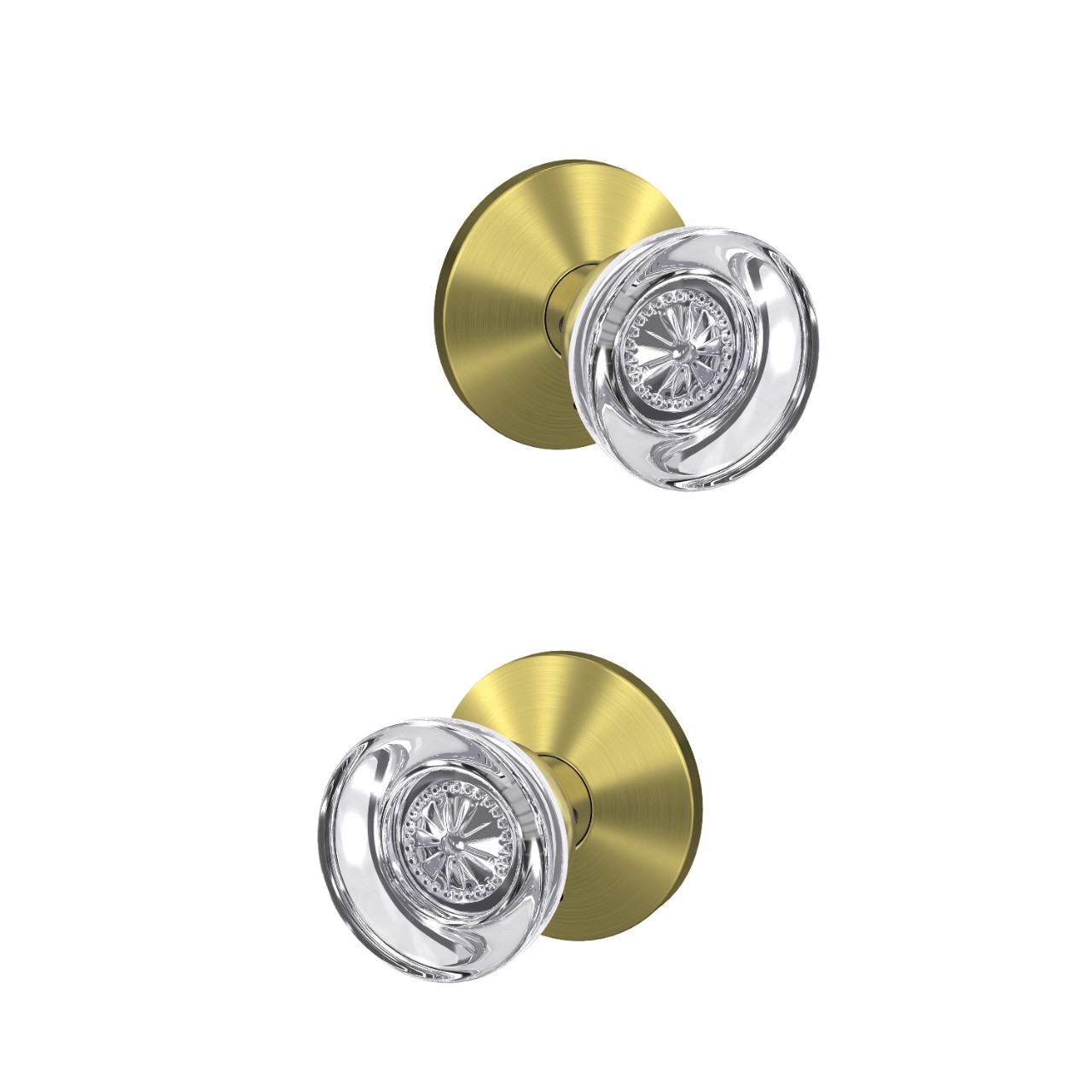 Custom Hobson Glass Non-Turning Knob