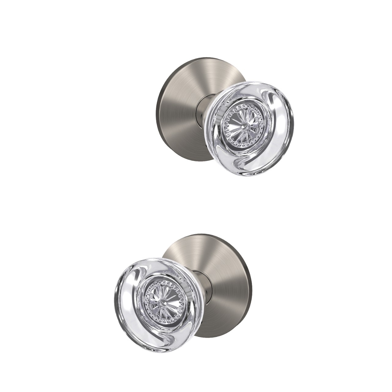 Custom Hobson Glass Non-Turning Knob