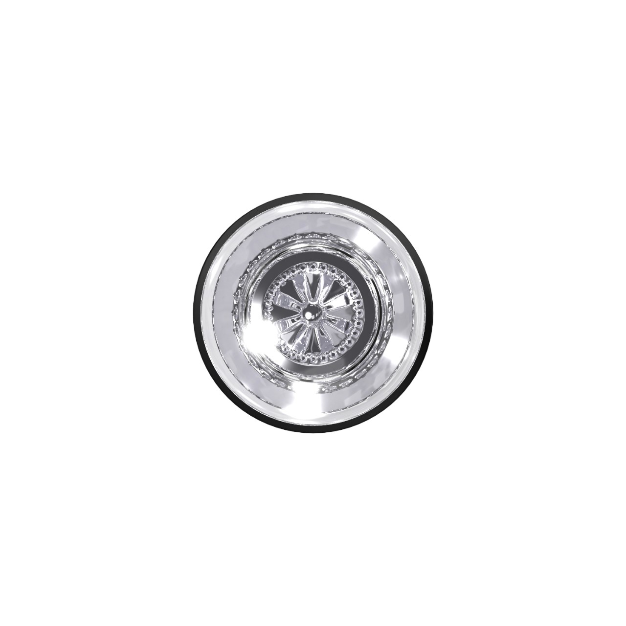 Custom Hobson Glass Non-Turning Knob