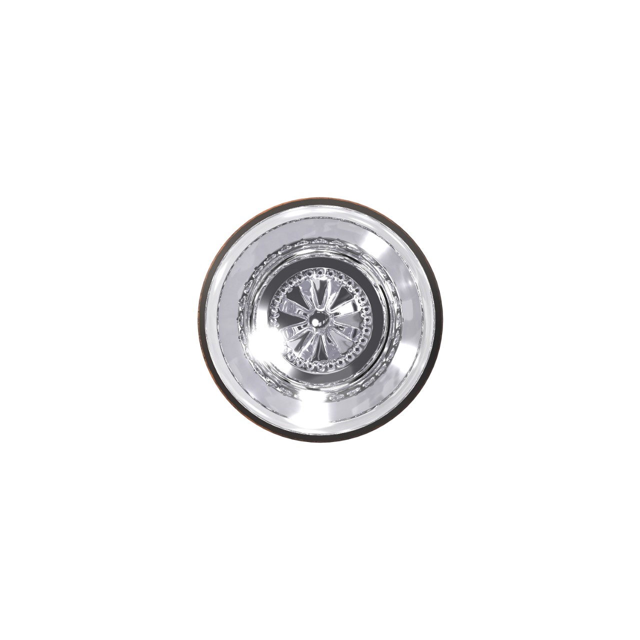 Custom Hobson Glass Non-Turning Knob
