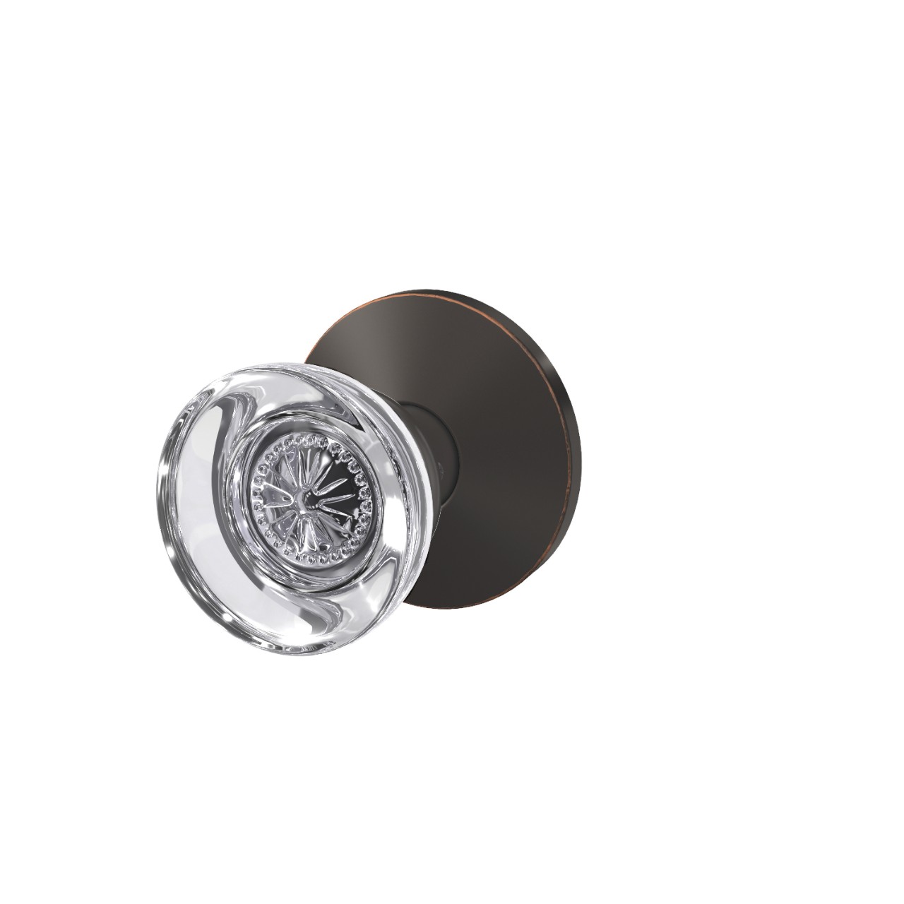 Custom Hobson Glass Non-Turning Knob