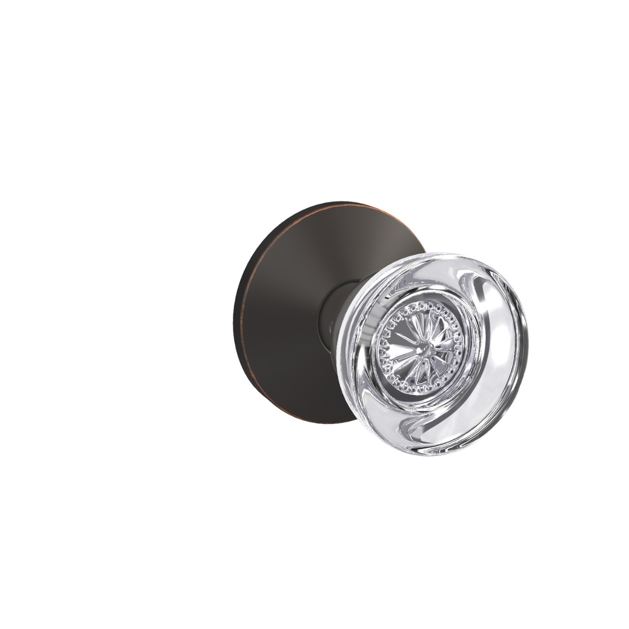 Custom Hobson Glass Non-Turning Knob