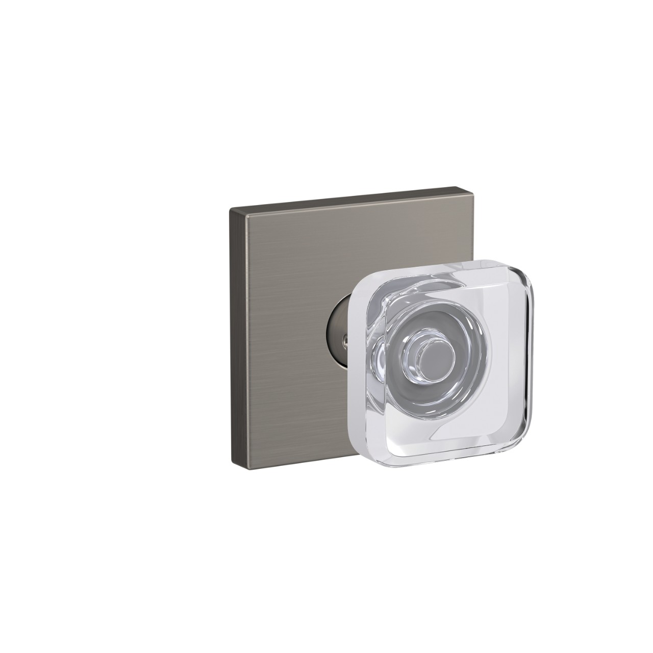 Custom Kyle Hall-Closet and Bed-Bath Lock Glass Knob