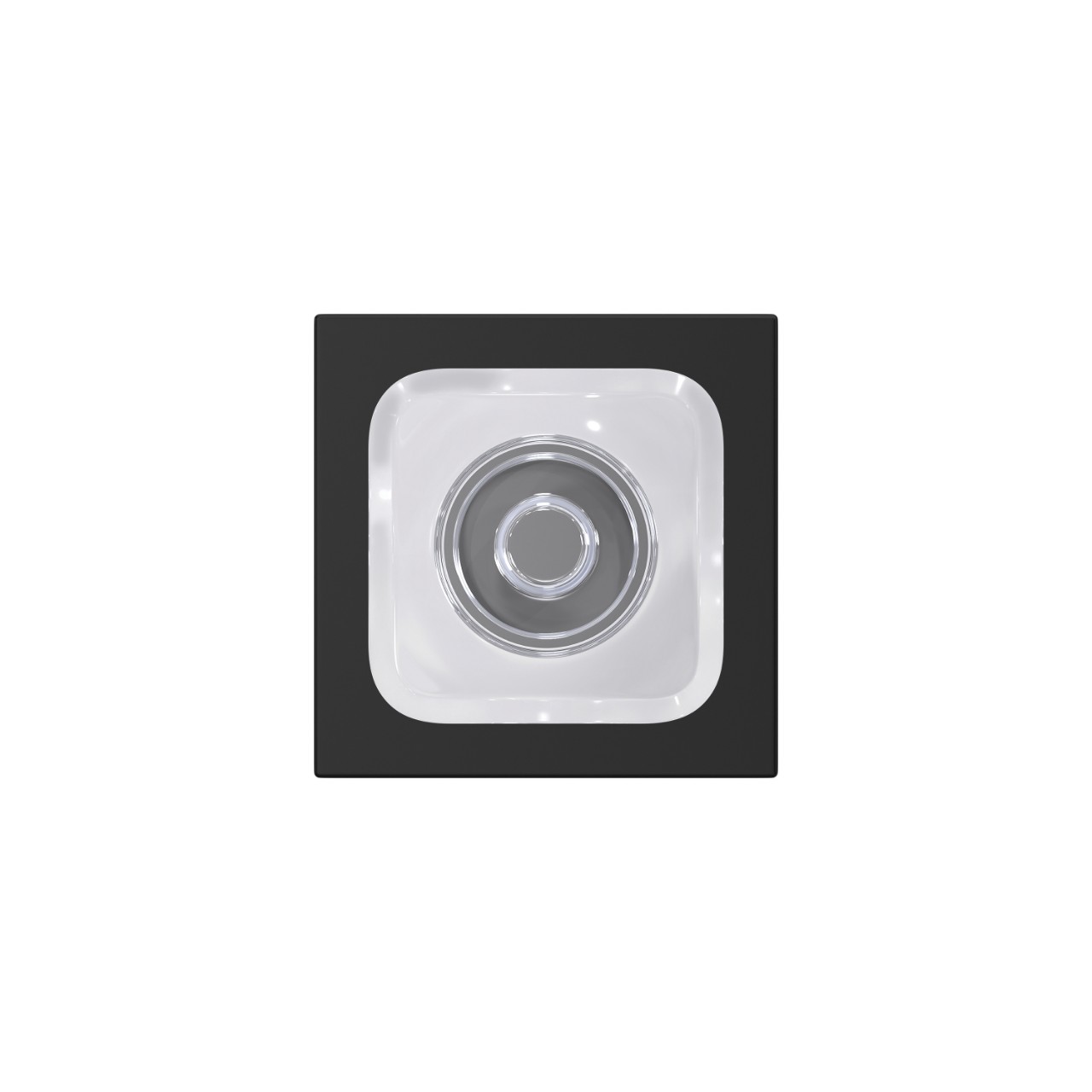 Custom Kyle Hall-Closet and Bed-Bath Lock Glass Knob